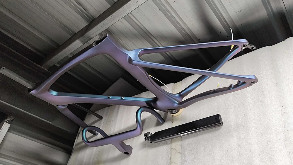 CECCOTTI RF27 Модель T1000 Полностью карбоновый велосипедный каркас со сквозной осью