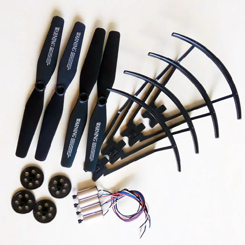 Комплект запасных частей XS809, пропеллер, лопасть, защитная рама, двигатель CW CCW Для XS809HW XS809S XS816, аксессуары для дрона, квадрокоптера