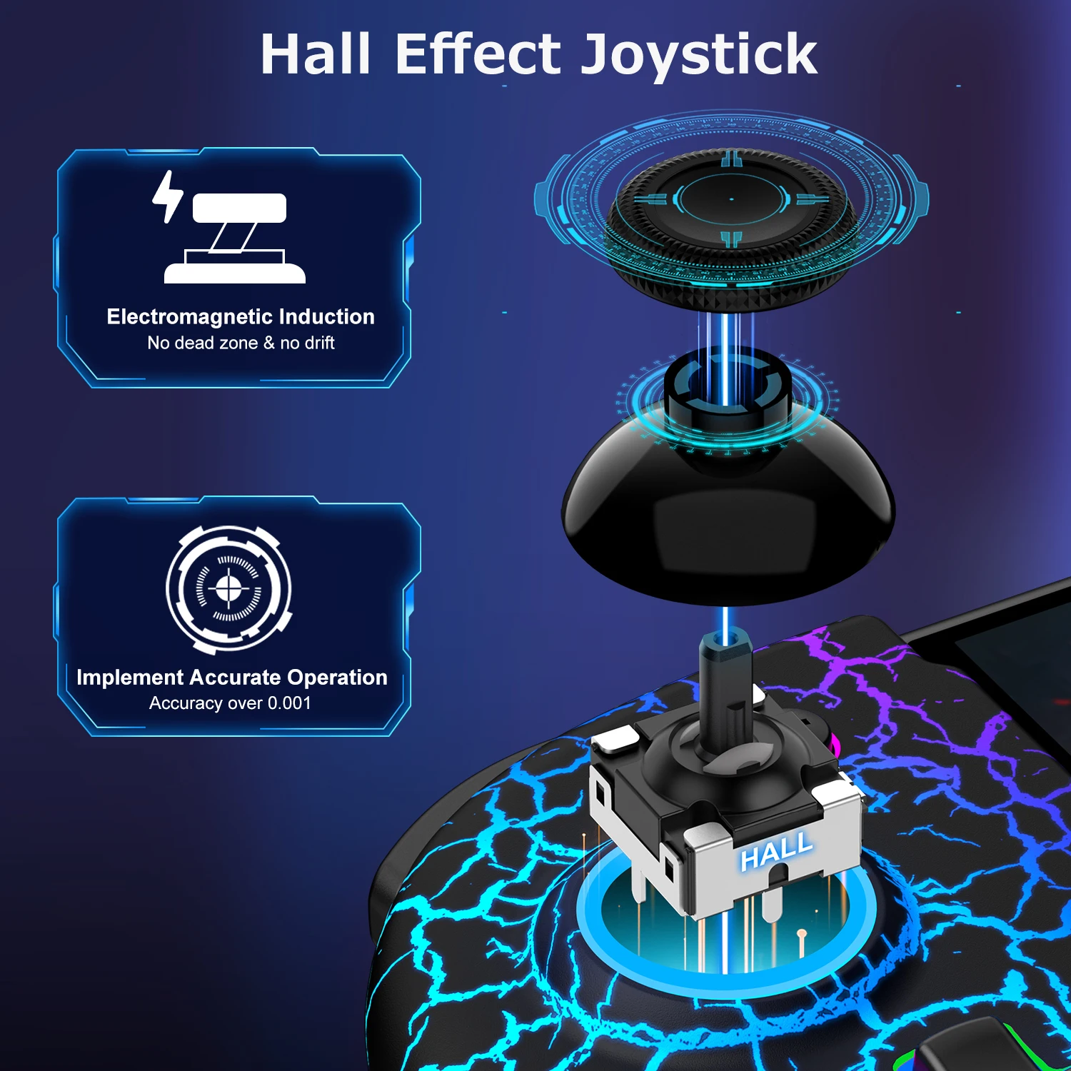 RGB для Nintendo Switch/OLED Switch беспроводной профессиональный контроллер цельный джойстик