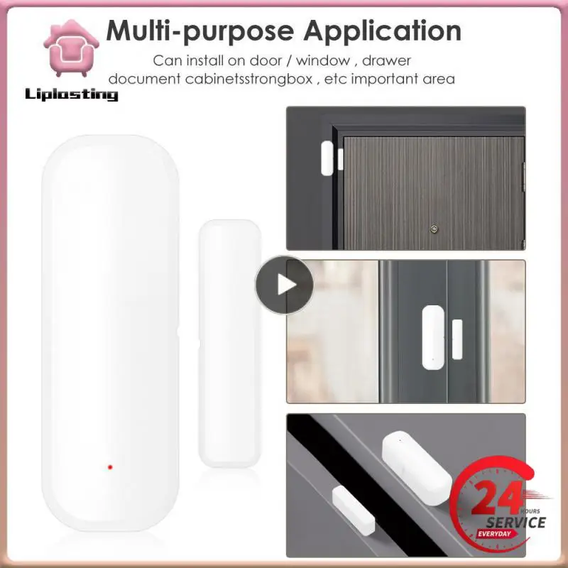 

1/2/4PCS Wifi Smart Door Open/closed Detectors Smart Life App Smart Life Smart Door Sensor Aubess Window Sensor