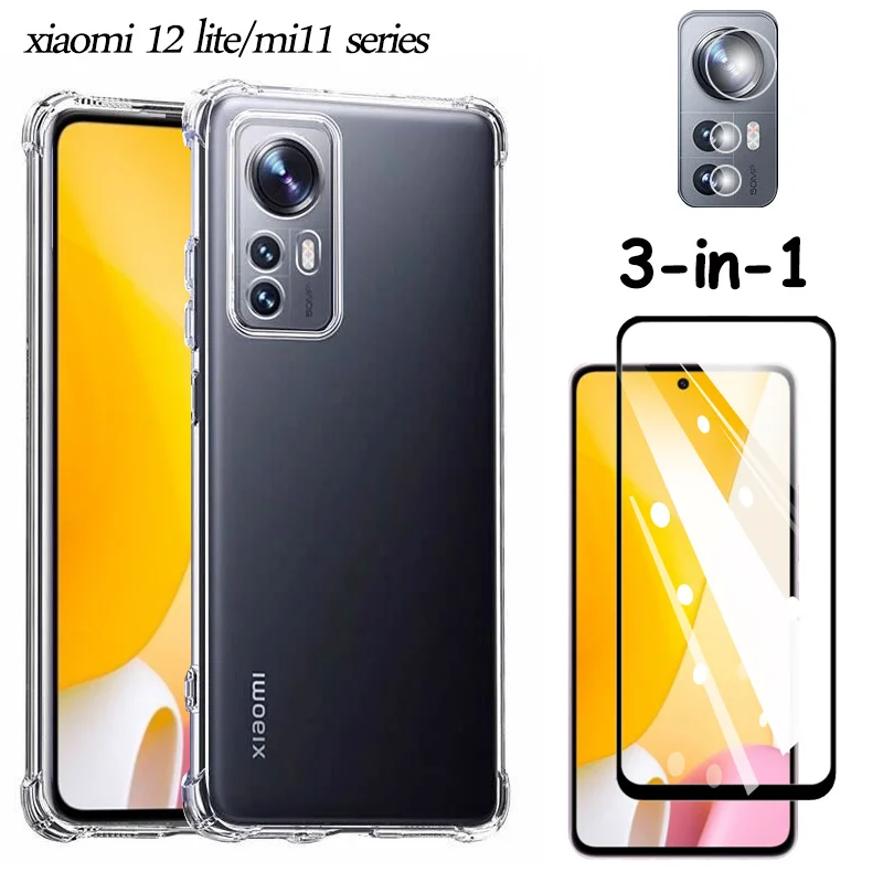 airbag case for Xiaomi 12 lite clear shockproof silicone phone cases
mi11i cover Xiaomi 12 lite 5g case mi 11 lite 5g ne 12lite