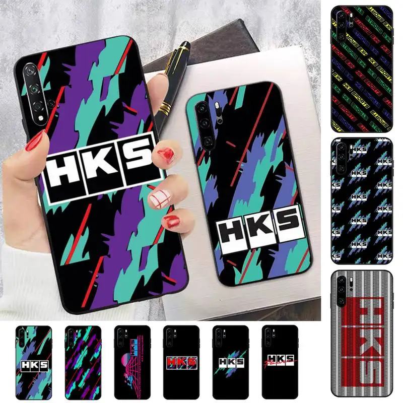

Sports Car HKS JDM Accessories Phone Case for Huawei P30 40 20 10 8 9 lite pro plus Psmart2019