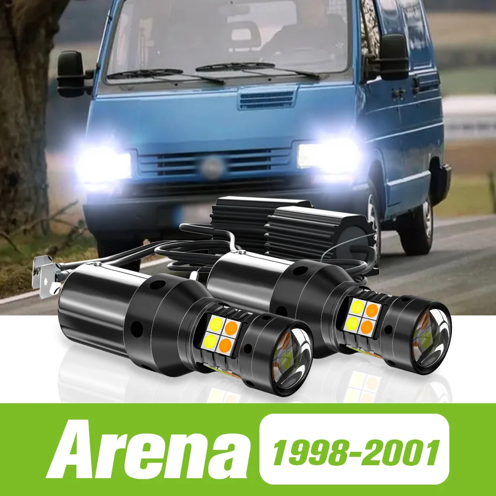 

2pcs For Opel Arena 1998-2001 Dual Mode LED Turn Signal+Daytime Running Light DRL 1999 2000 Accessories
