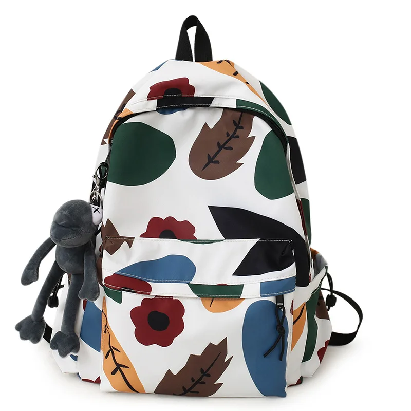 

Новинка 2021, осенне-зимний рюкзак в гонконгском ретро-стиле, рюкзак с леопардом, школьный портфель для женщин средней школы