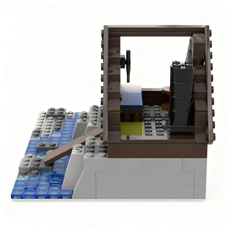 Фото 384 детали MOC City Brickwood Hideaway: Конструктор, игрушка, строительные блоки, рождественский подарок, креативный подарок на день рождения, идея для сборки из кирпичиков №2