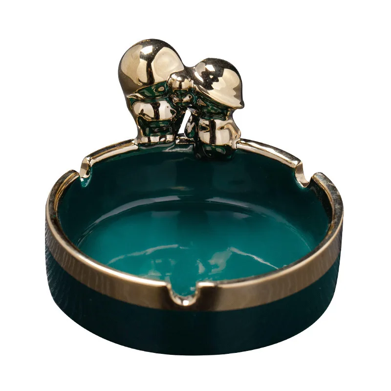 Креативная керамическая пепельница ручной работы для отеля гостиной настольные