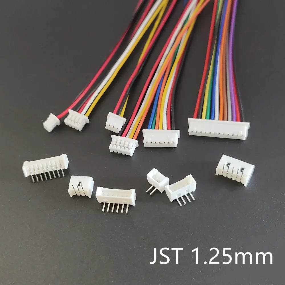 

Комплект разъемов JST1.25 ZH1.5 PH2.0 XH2.54 2/3/4/5/6/7/8/9/10/12P с кабелем 10/20/30 см