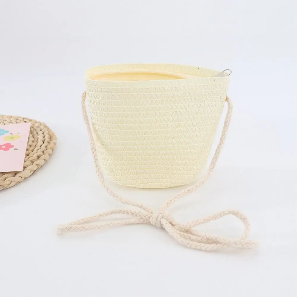 Соломенная сумка-мессенджер миниатюрная милая сумка на плечо для девочек