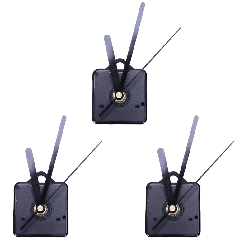 

3X Quartz Movement Wall Clock Movement Mechanism Silent Mode DIY Repair Replace Parts Kit Home Decorations