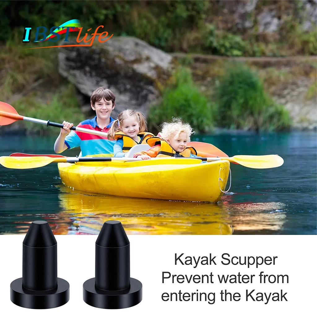 

2PCS Rubber Drain Plug kayak Canoe Marine Boat Scupper Plug in Drain Holes Stopper Plugs Bung Kit For Kayak Boat Accessories