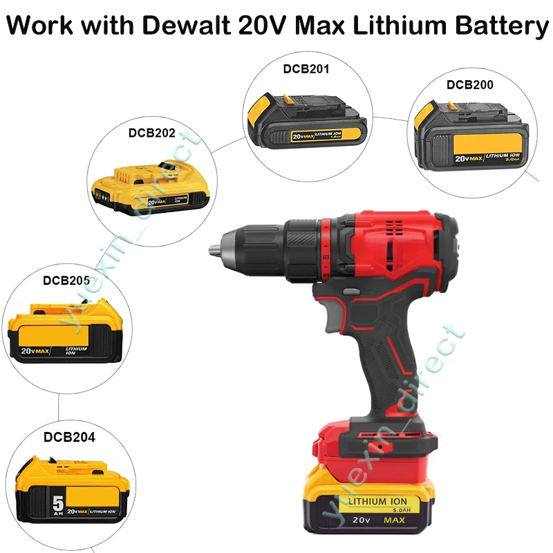

For Dewalt 20V MAX Li-Ion Battery To Craftsman V20 Drill Cordless Portable Power Tools Adapter Converter Accessories