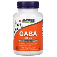 now gaba 500 mg 100 capsules gamma aminobutyric acid free shippin