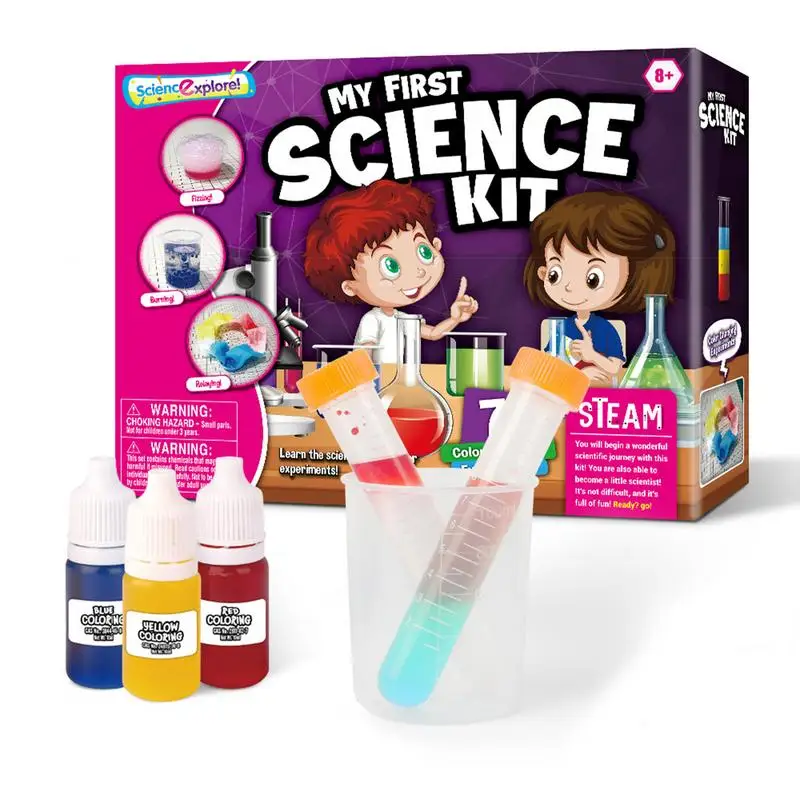 

Kids Science Experiment Kit Mixed Color DIY Handmade Material Set 38 Experiments Kids Educational Toys For Children Aged 3-8