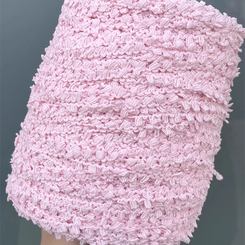 Ограниченное количество 500 г красивая плоская лента для вязания крючком пряжа