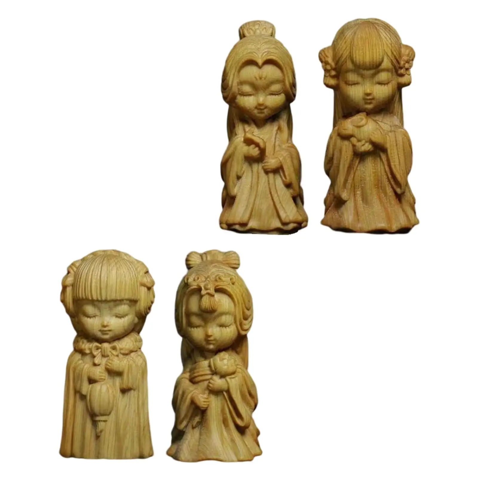 

Handmade Four Beauties Ornament Display Crafts Ornament Exquisite Women Figurine