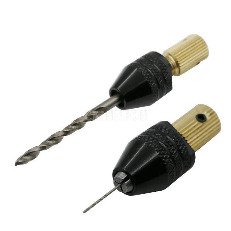 

50 компл./Лот Мини-сверлильный патрон, патрон для гравировки картриджей, цанговый патрон, вал электродвигателя, зажим для крепления 0,5 мм, быстросменный патрон