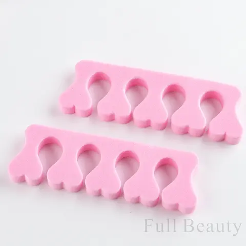 Разделители для пальцев ног Full Beauty, 20 пар, розовые