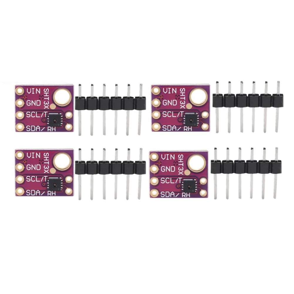 

SHT31 Temperature SHT31-D Humidity Sensor Module Microcontroller IIC I2C Breakout Weather 3V 5V Compliant