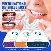 3 stages teeth corrector invisible braces dental orthodontic teeth retainer straighten sports tooth protection braces oral care