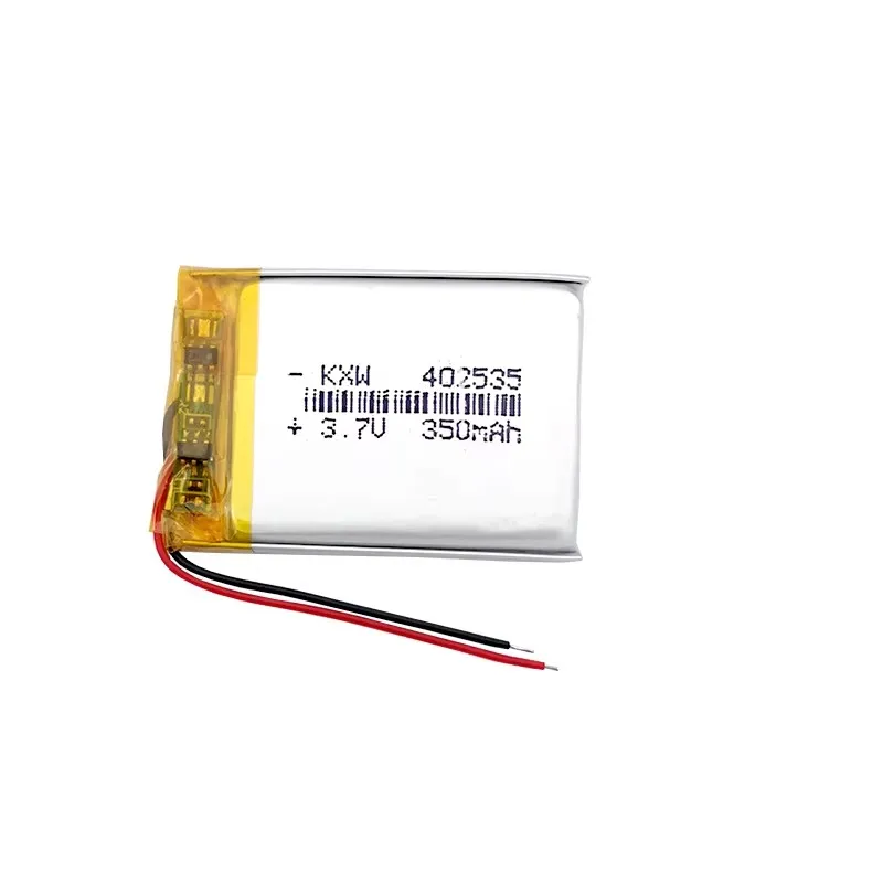 Высококачественные литий-полимерные аккумуляторы 402535 3.7V 350mAh для умных электрических массажеров, косметических приборов, автомобильных видеорегистраторов, перезаряжаемые батареи (art.: 3920d93a75acd) - 3920d93a75acd