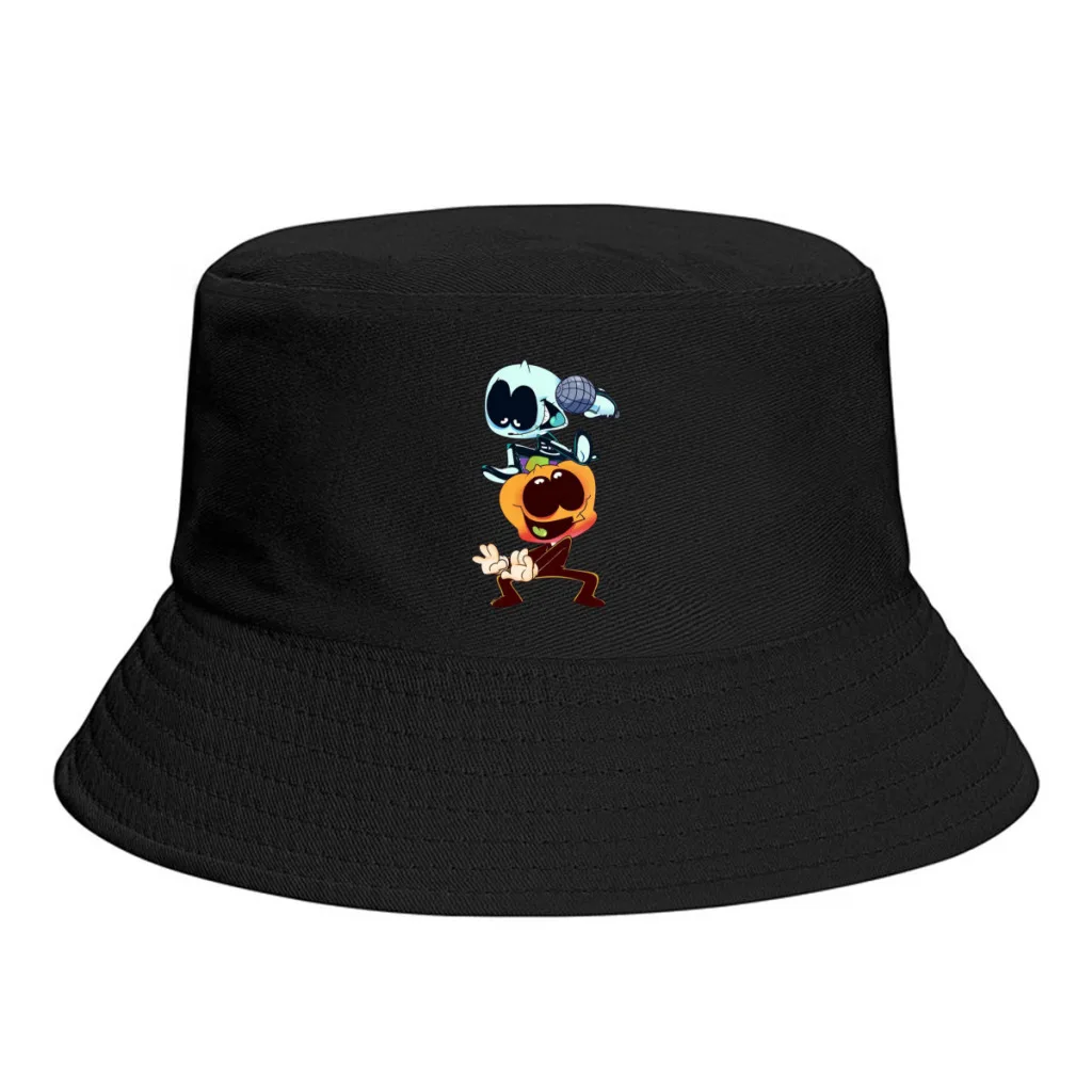 

Summer Cute Bucket Hat for Unisex Friday Night Funkin Singing Rapping Game Streetwear Foldable Bob Fishing Hat Panama Sun Cap