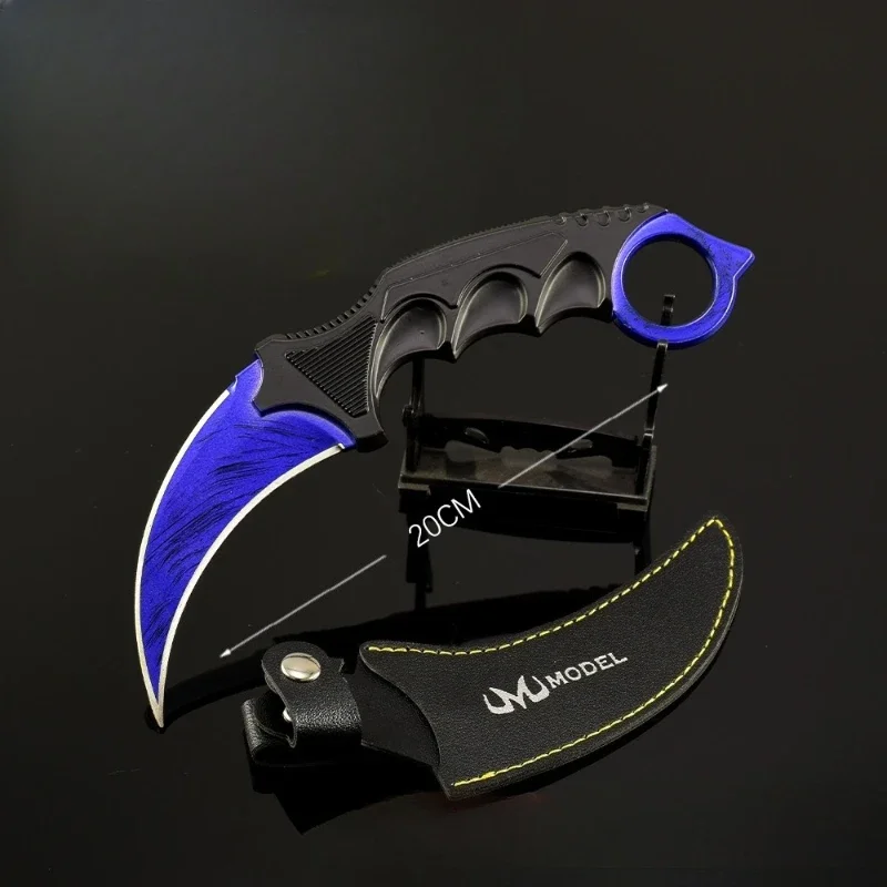 Фото Тактический нож GO'S Game Peripheral Claw Knives Series M9 Crimson Web, 20 см, с кобурой, металлический, без лезвия, декоративный, подарок для мальчиков №2