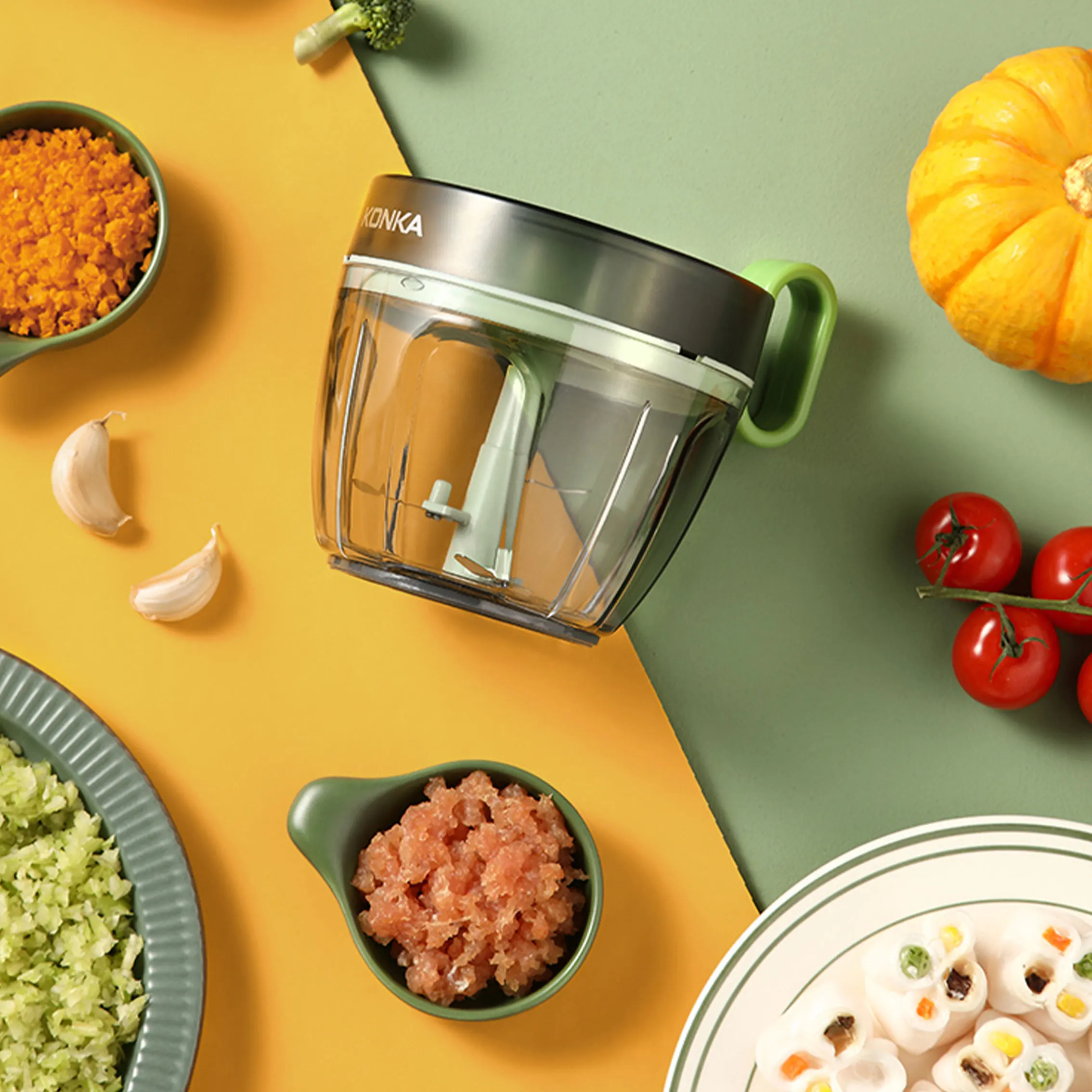 Ручной кухонный измельчитель с 3 лезвиями и блендером овощерезка слайсер