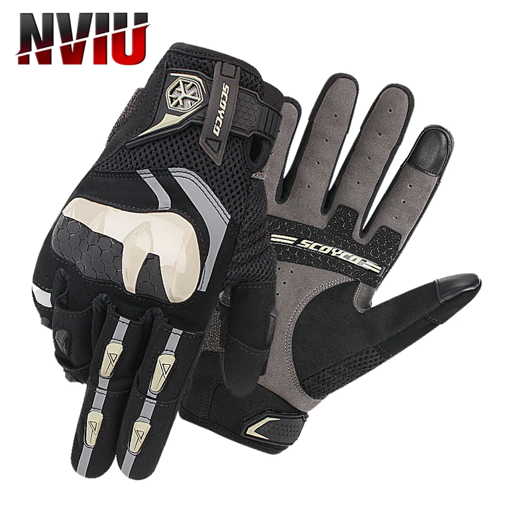 

Мотоциклетные перчатки для мужчин и женщин, дневные велосипедные перчатки с закрытыми пальцами, защитное снаряжение для сенсорного экрана