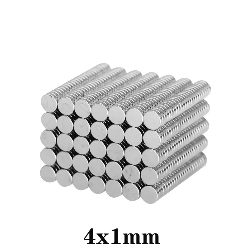 

100pcs 4x1 mm Mini Small Circular Magnets 4mmx1mm N35 Neodymium Magnet strong Dia 4x1mm Permanent NdFeB Magnets disc 4*1 mm