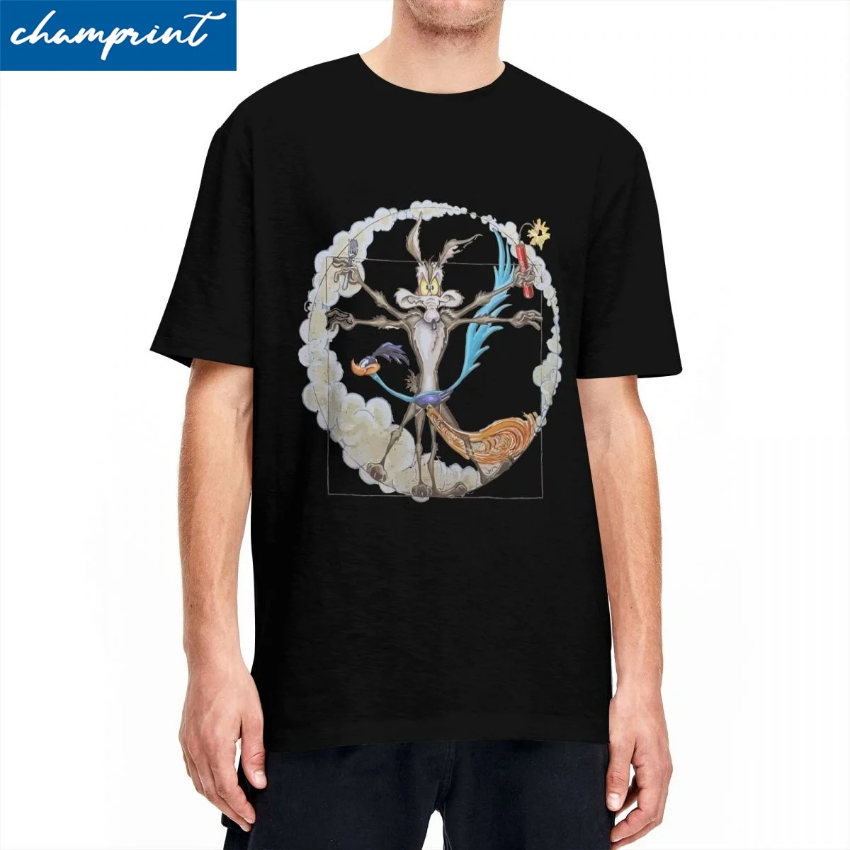 

Roadrunner And El Coyote 13 T-Shirts for Men Women Vintage Pure Cotton Tees Crew Neck Short Sleeve T Shirts New Arrival Tops