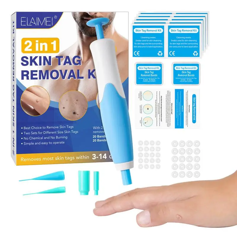 

Skin Tag Remover Kit Painless Skin Tag Remover Pen Easy Skin Tag Remover Device To Remove2mm-8mm Skin Tags Safe & Effective For