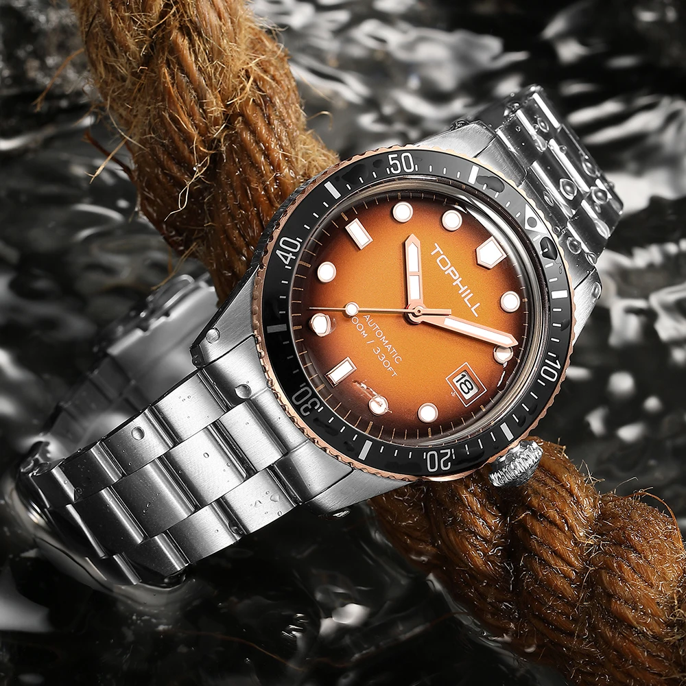 TOPHILL Механические часы Мужские часы Деловые часы Seiko NH35 Часы с автоматическим механизмом Калькулятор из нержавеющей стали 316L (art.: 3920cb40ff0f9) - 3920cb40ff0f9