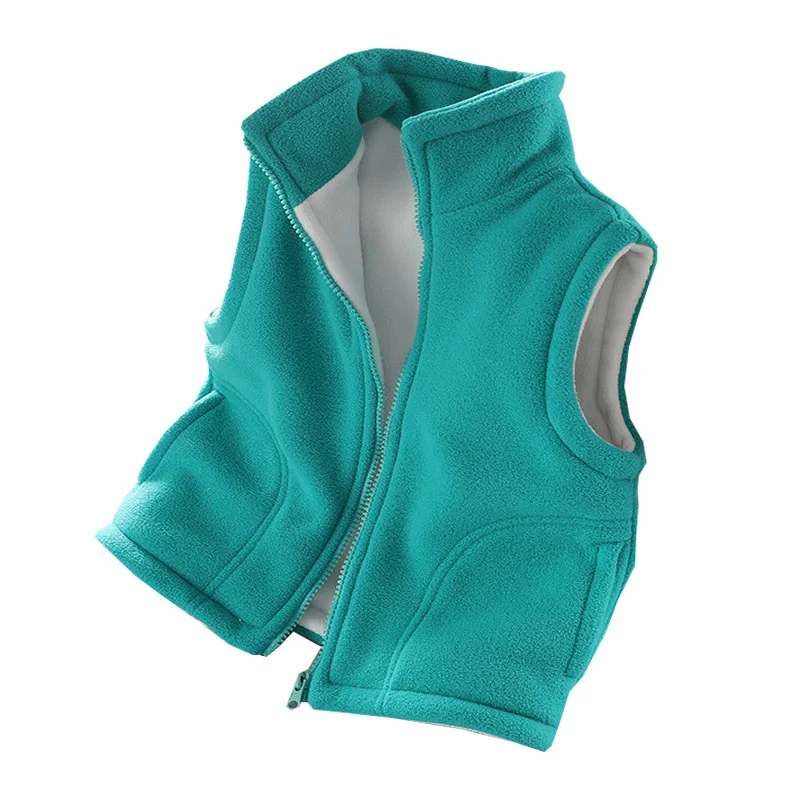 

Outerwear Waistcoats Sleeveless Jackets Girl Polar Fleece Children's Vest for Boy Teenager Baby Kids Vests Warm Winter Clothes