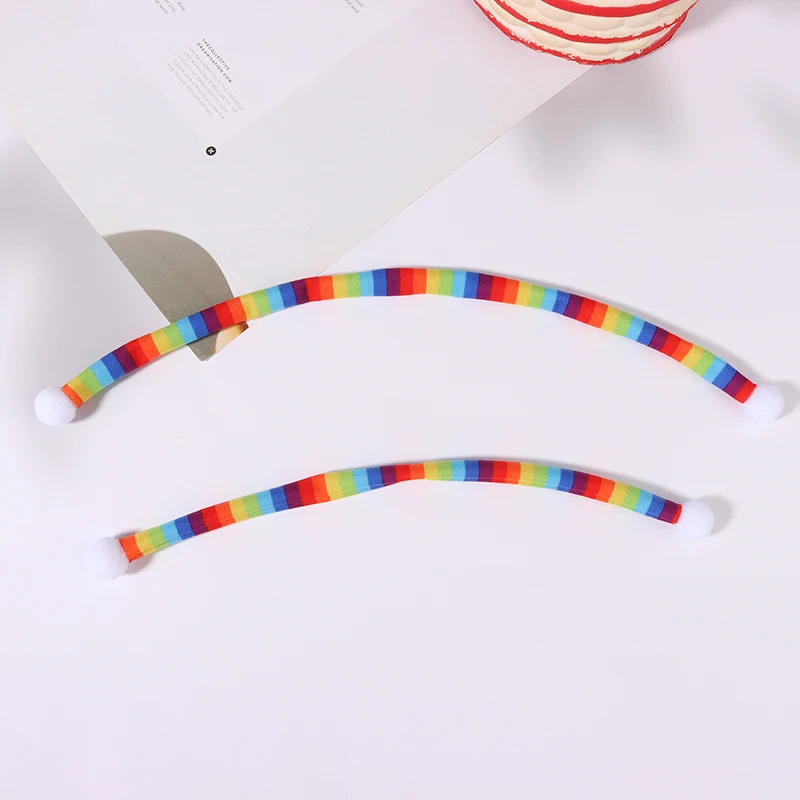 

Миниатюрный шарф в полоску для кукол, милая ручная работа, миниатюрная одежда, детские игрушки, аксессуары для рождественского орнамента