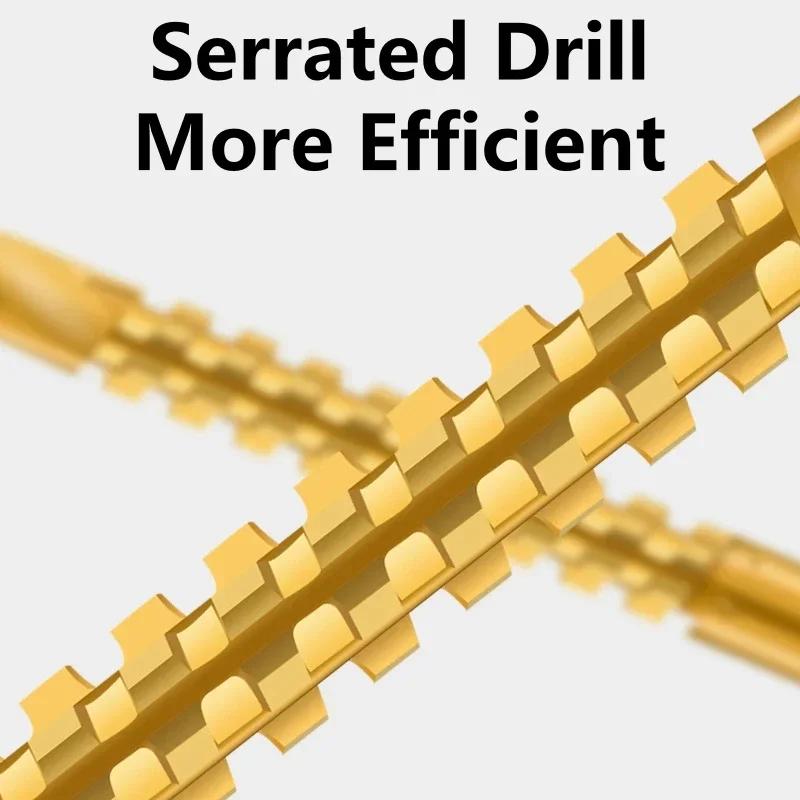 6 шт./компл. мм спиральные сверла прочные антикоррозийные зубчатые канавки