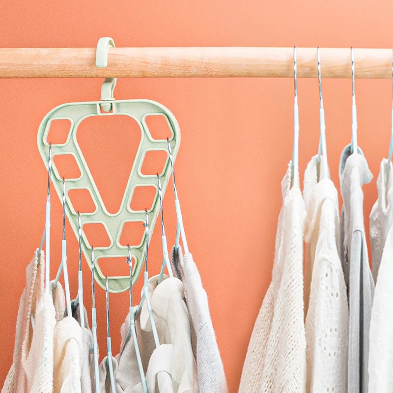 

New Design Coat Hanger Multifunction Closet Organizer Rotatable Clothes Drying Racks Wardrobe Organizer Perchas para la ropa