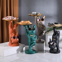 french bulldog furnishings porch cabinet put the key to receive the tray living room door light luxury home bar decoration