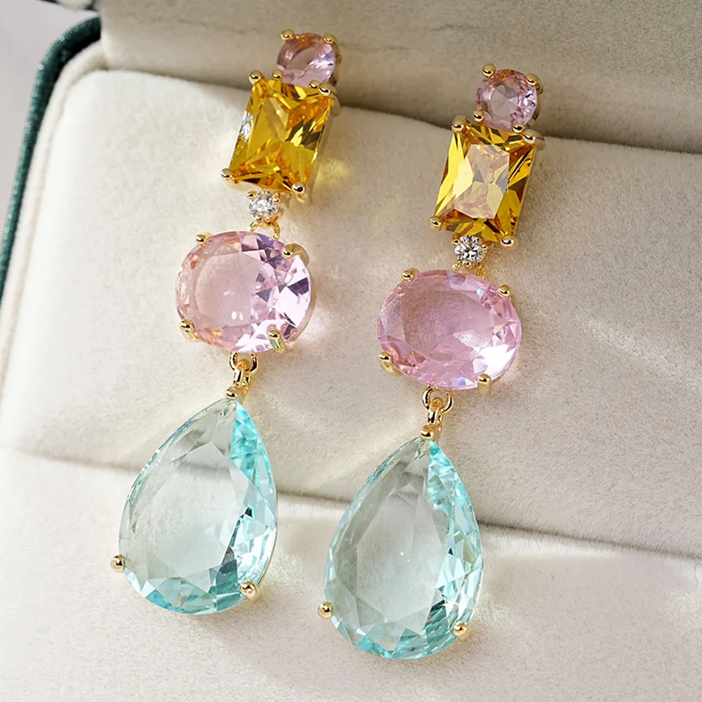 GODKI бразильские разноцветные серьги-капли для женщин свадебная вечеринка