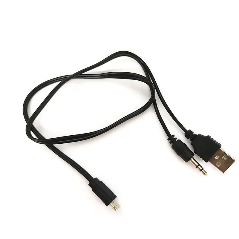 USB к 3 5 мм AUX аудио кабель в 1 мини микро штекер зарядный для динамиков Android телефон