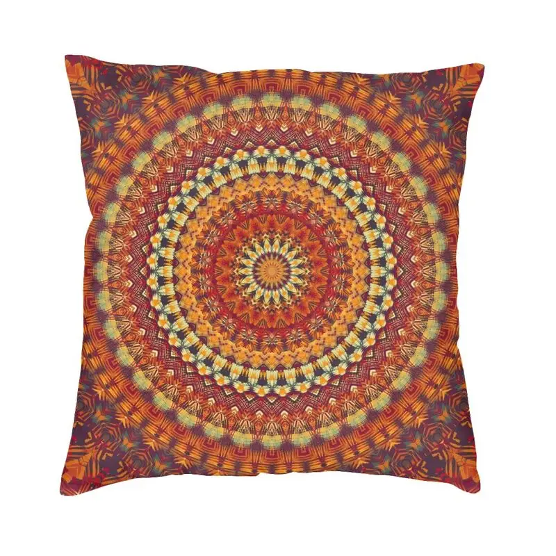 

Boho Mandala Cushion Cover 45x45 Home Decorative Print Bohemian Throw Pillow Case for Sofa Double Side