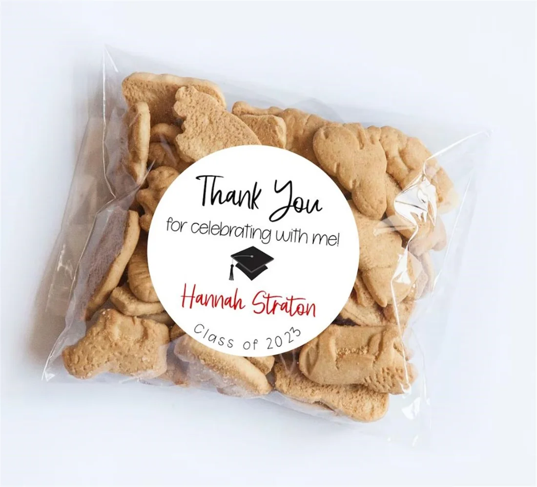 

25PCS Thank You Graduation Stickers, Class of 2023, Cookie Stickers, Favor Bag Labels, Thank You Stickers, Graduation Theme
