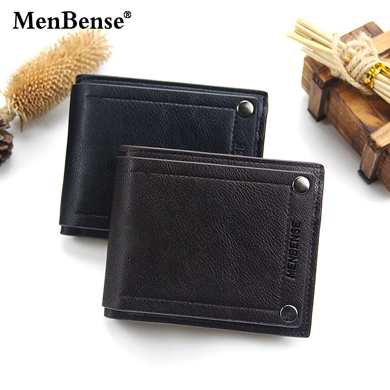 

New men's wallets fashion simple and multifunctional multi-card men's short wallet wallet
