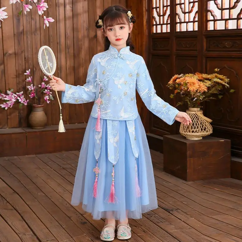 

Красивое детское платье Hanfu в китайском стиле для косплея