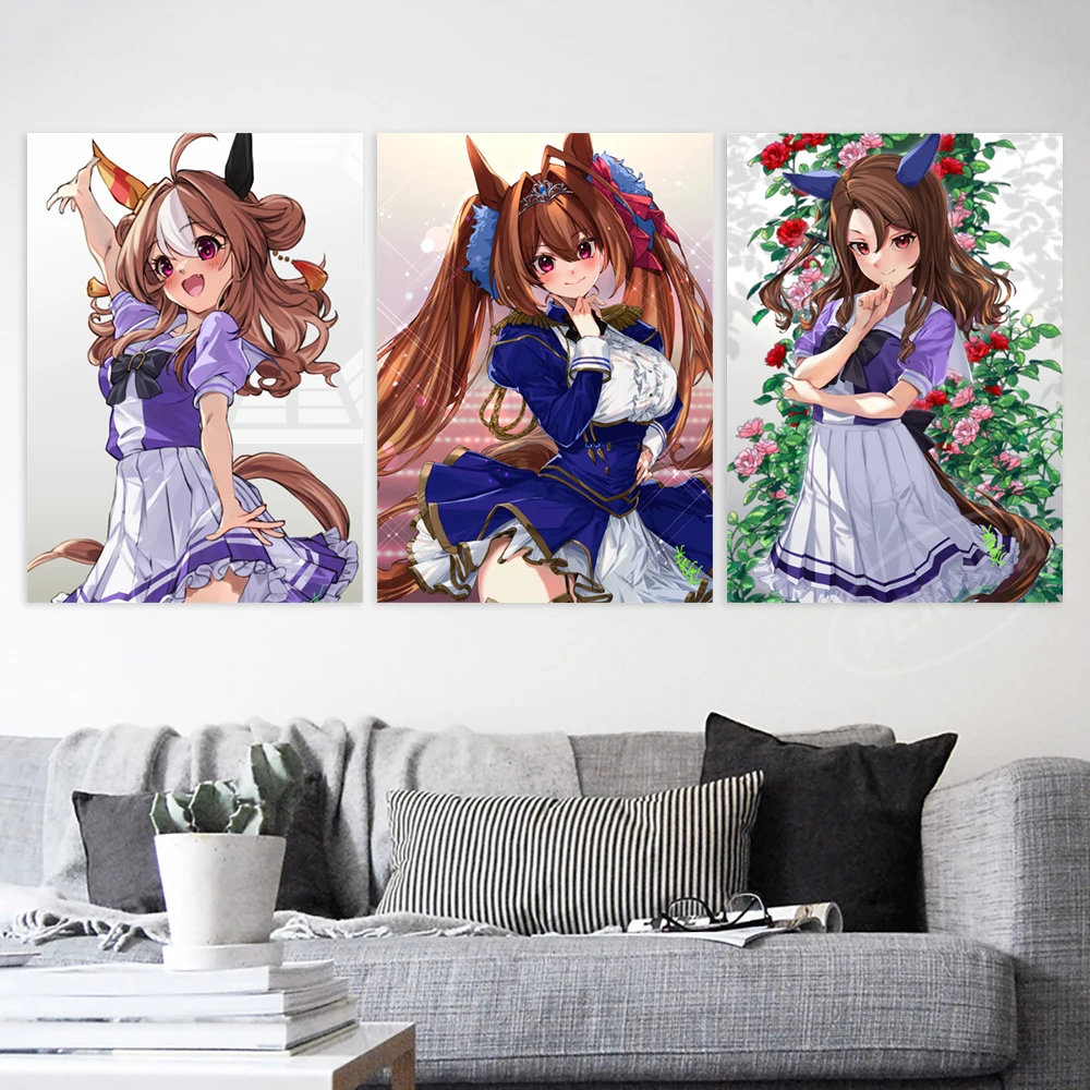 

Wall Artwork Pretty Derby Paintings Game Pictures Kitasan Black Hd Print Home Copano Rickey Poster Canvas Living Room Decoration