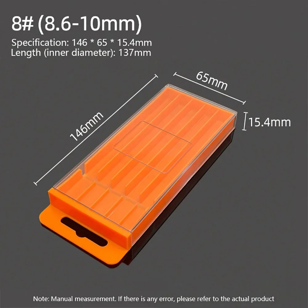 

Новый 1 шт. пластиковый ящик для хранения сверл, выдвижной дизайн, утолщенный чехол для хранения деталей инструмента, оранжевый прочный ящик для инструментов