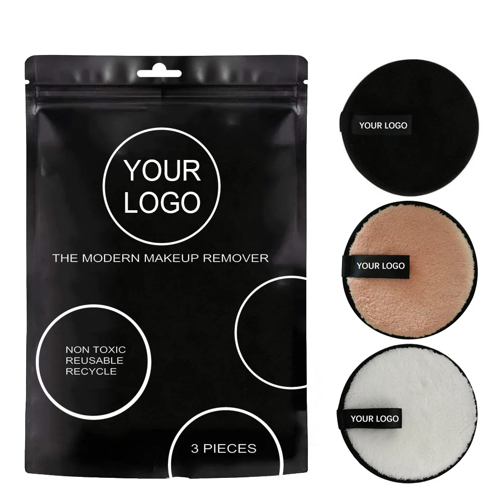 

50 шт., губка для снятия макияжа с логотипом на заказ