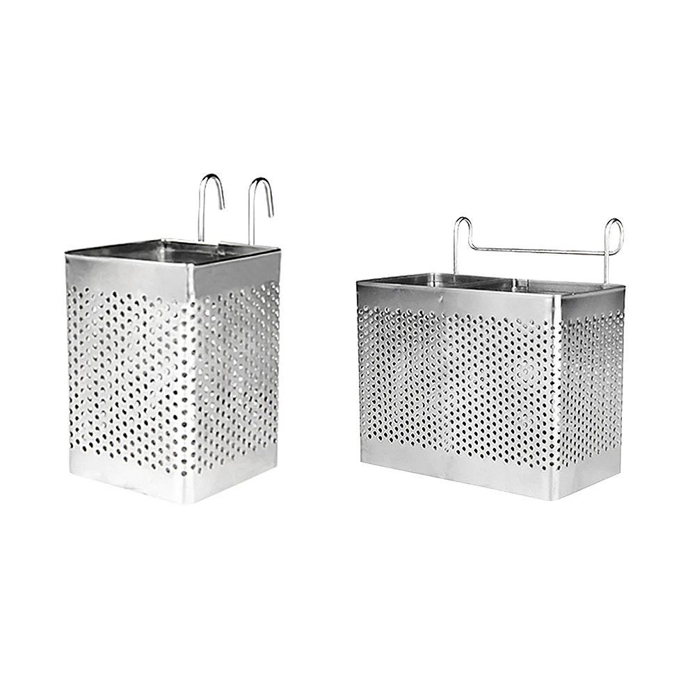 

Utensil Drainer Drying Rack Chopstick Holder Stainless Steel Basket Organizer Hanging Cutlery Hooks Tableware