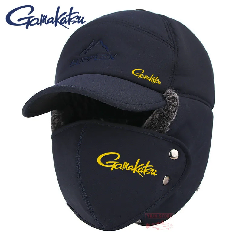 

Men's Hiking Fishing Cap Ear Protection Face Bomber Hats Thicker Plus Velvet Warm Woman Winter Hat Resist The Snow Male Ski Hat