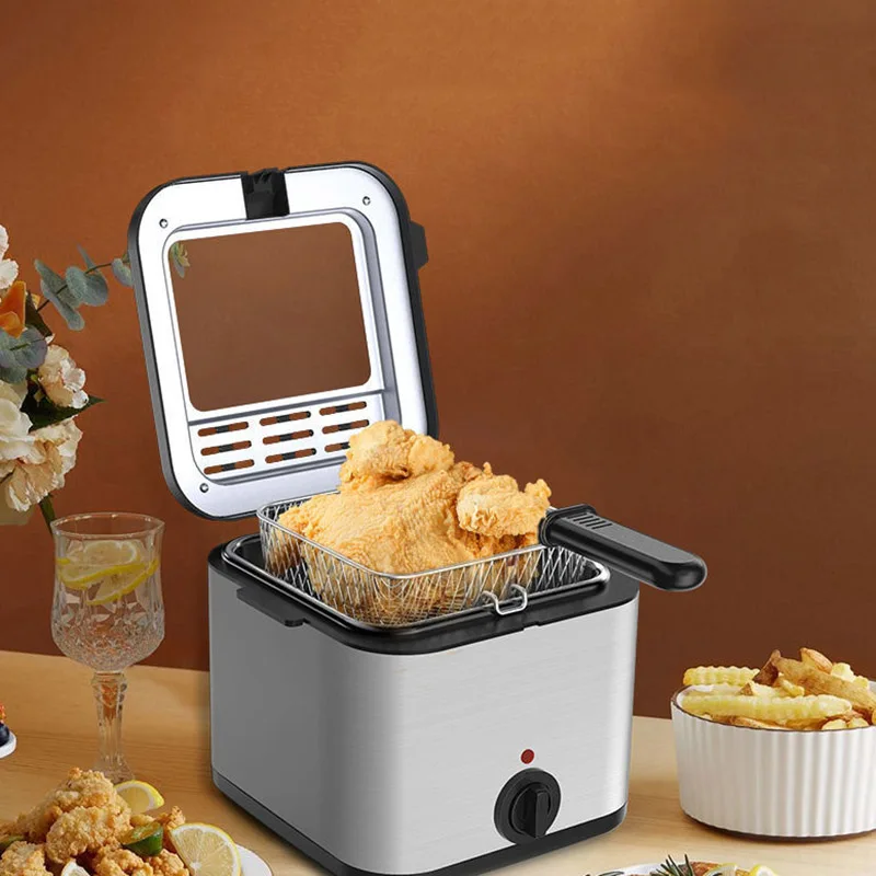 

Электрическая Фритюрница, домашняя и коммерческая антипригарная машина для жарки, духовка, жареные шампуры, картофель фри, курица, глубокая...
