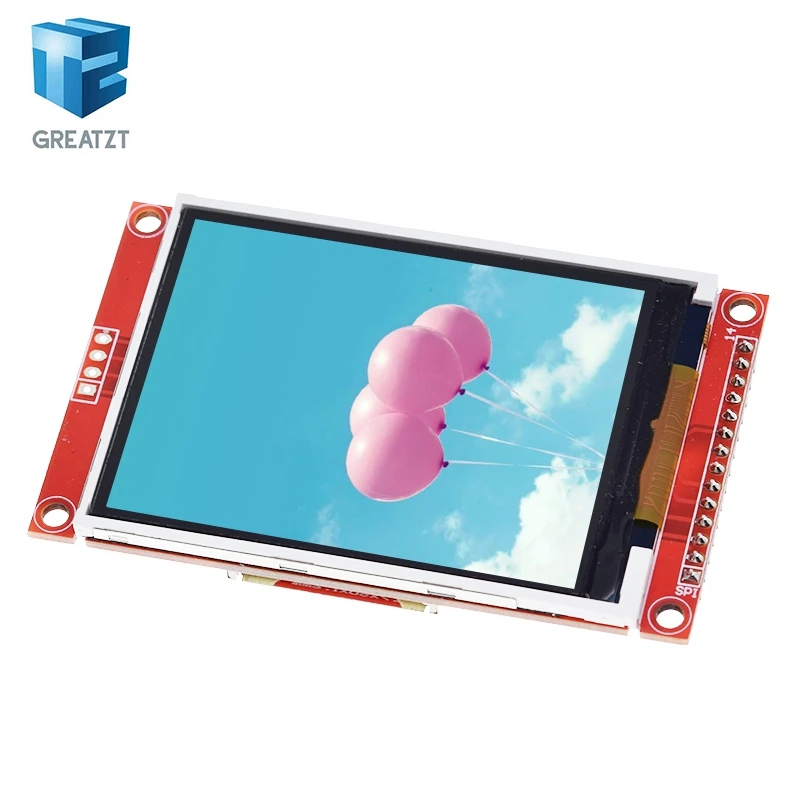 2 8 &quot240x320 SPI TFT ЖК-модуль последовательного порта с адаптером печатной платы Micro SD